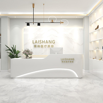 Paint company front desk dental reception desk clothing store cashier commercial minimalist dance studio Beauty Salon Bar