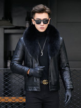 Haining Mens Fur Fur Clothes Fox Links Fur Short Fur Trained Lamb Hairing Hairing