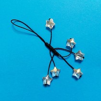 Star Pendant Mobile Phone Chain Symphony Glass Pentagram Handwoven U Disk Key Bag Pendant Jewelry