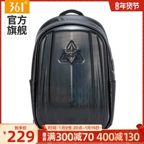 361 sports backpack 2021 Winter New 361 Degree official backpack leather schoolbag large capacity