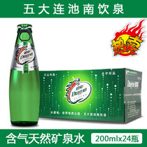 Wudalian Chi Jianlong mineral water natural bubble water volcanic cold mineral spring non-soda 200ml * 24 glass bottle