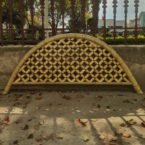 Bamboo fence door Japanese outdoor courtyard landscape partition fence fence fence Villa homestay dry landscape bamboo decoration landscape