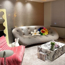 Creative designer sofa Chen Xiaochun same ligneroset freehand space curved Nordic shell sofa
