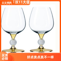 Low-footed luxury imported brandy crystal glass XO wine cup high-end creative personality home wine set