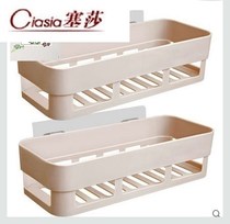 Storage box wall-mounted wall-mounted bathroom toilet pasted plastic box shelf perforated without kitchen