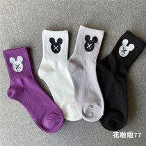  Flower la la Korea imported cute cartoon womens socks short cotton socks college style pure cotton