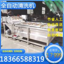 Commercial fruit and vegetable air bubble cleaning machine mulled and medlar cleaning equipment automatic agaric mushroom washing machine