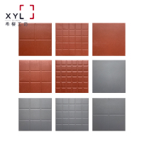Red cylinder brick hotel kitchen special absorbent brick gray moisture-proof tile outdoor garage supermarket non-slip floor tiles 300