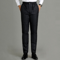 Brand casual down pants in the old man and inside the old and outer wear loose and thick down pants to fatten big-code daddy