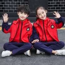 Boys and girls in autumn and winter clothes three sets of English style garden uniforms primary school uniforms sports and leisure class uniforms