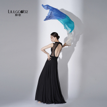 Liu Ge Classical Dance Top Womens Fengyi Half-Body Long Dress Chinese Dance Practice Clothes Ancient Hanfu Set
