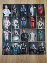 2021F1 Hamilton Le Claire Verstappen team driver set makeup photo postcard set of 20