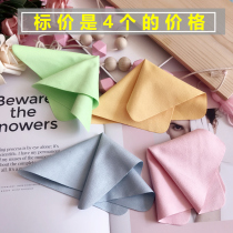 Soft suede solid color thickened glasses cloth wiper screen cloth display lens cleaning cloth multi-piece cotton screen cloth