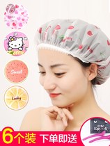 Adult Cute Taste Bath Girls Waterproof Cap Heating Child Thickening Lady Bath Cap Waterproof Summer head body lotion