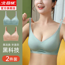 Underwear womens summer thin small chest gathered without steel rim sports beauty vest closed pair of breasts anti-sagging incognito bra cover