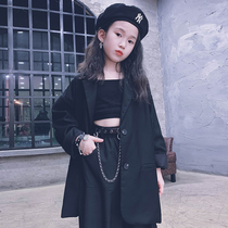 Cold aunt customized men and women children small suit Super A small dress BF wind loose coat catwalk show parent-child style