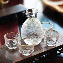 Japanese-style clear wine bottle set glass wine Wine Wine Wine hot pot home one or two white glass coffee hammer