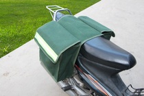 Motorcycle satchel 2019 rear seat tool bag side side bag green tail bag piggyback bag electric car battery car