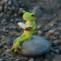 Japanese cute little frog ornaments cure rockery flowerpot desktop small ornaments fish tank decoration gift for girls