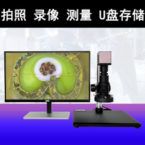 HD 4K industrial electron microscope CCD camera measurement HDMI video magnifying glass autofocus photo watch mobile phone repair with display jewelry bag professional identification