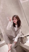 2021 autumn and winter New temperament sweater set women fashion foreign style knitted base shirt casual wide leg pants two-piece set