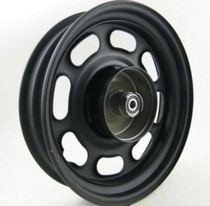 Motorcycle load king electric car front steel ring 6200 bearing 300-10 inch 100 drum brake hub black steel ring