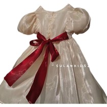 Korean childrens dress dress dress 2021 spring and summer new childrens dress foreign girl birthday princess dress thin