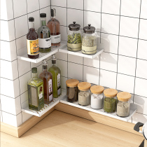 Punch-free storage rack wall partition layered storage artifact window sill hanger small narrow kitchen wall spice rack