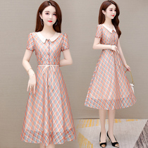 Plaid dress this years popular mother style fashion young temperament socialite high-end womens clothing 2021 summer new