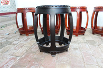 Wang Shixiang Ming-style furniture purple light sandalwood drum stool beauty stool five-legged drum stool sitting Pier