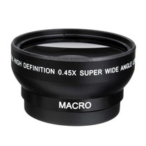 49mm 0 45X wide-angle additional lens with macro for 18-55 caliber 49MM