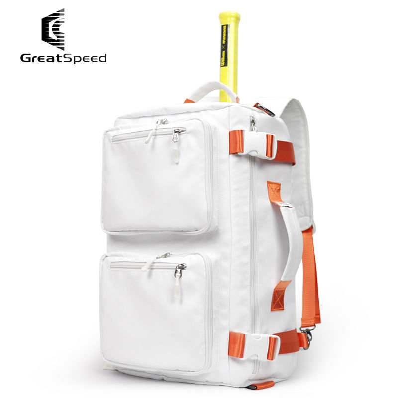 GreatSpeed テニスバッグ/バドミントンバッグショルダーシングルショルダーポータブル三目的多機能スポーツバッグ防水布