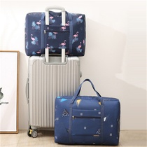 Duffle Bag Large Capacity Foldable Travel Bag Portable Duffle Bag Female Simple Short-distance Hand bag Tie Travel Bag