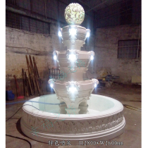 Artificial sandstone fountain landscape garden sculpture Fountain Hotel Villa lantern ball fountain link
