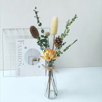 Nordic ins Mori flower set vase pine cone eucalyptus Flower home decoration decoration shooting props