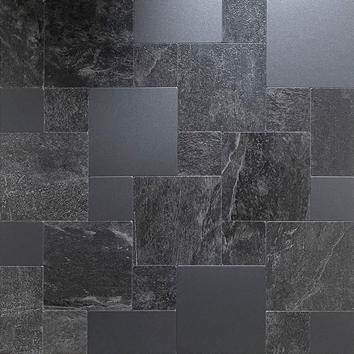 Металлическая мозаика из ПВХ, настенная наклейка