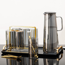 Family Nordic ins Wind glass set light luxury Cup Tea Cup Cup Cup Cup holder tray