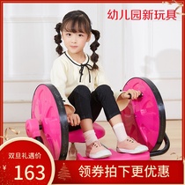 Childrens hand-rocking swing car baby slippery scooter kindergarten three-wheeled stroller toy mute