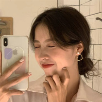 Senior sense earrings 2021 new fashion Korean temperament earrings womens summer love 925 sterling silver pearl earrings