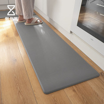 Lazy corner kitchen floor mat Long PVC non-slip floor mat Oil-proof waterproof Leave-in wipe household mat Carpet