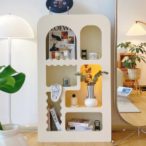 Nordic Cave Display Case Home Floor Cabinet Irregular Containing Cabinet White Decorative Cabinet Vaulted Shelf Bookcase