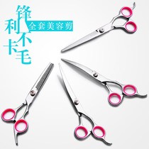 Pet Beauty Scissors Pooch Fur Cut Hair Tools Professional Suit Teddy Bibi Bear Cut Dog Hair Straight Cut Teeth Bent Cut