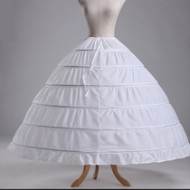 New 6-lap large size puffy dress skirt oversized wedding dress lining bride 6-lap dress petticoat lining