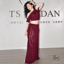 Cat boss belly dance costume 2021 summer new handmade hot diamond Oriental dance dance suit practice suit suit