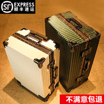 Business suitcase Female 24 inch aluminum frame universal wheel durable box rod box password suitcase male 26 boarding 20