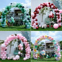 Balloon arch wedding door layout outdoor wedding decoration wedding new air goal scene creative set