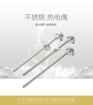 Shanghai Hongtian Instrument Factory K-type thermocouple WRN-130 230 temperature probe thermal resistance PT100 flange