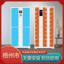 Water Park custom electronic storage cabinet hand cabinet face fingerprint recognition barcode cabinet WeChat card cabinet Wuzhou
