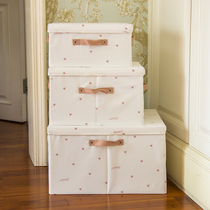 Fabric finishing box clothing storage box household artifact large capacity folding basket bag wardrobe season clothes storage box