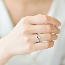 Cuddling (jewels) natural color jewel small rabbit-style ring minimalist fashion with girlfriend